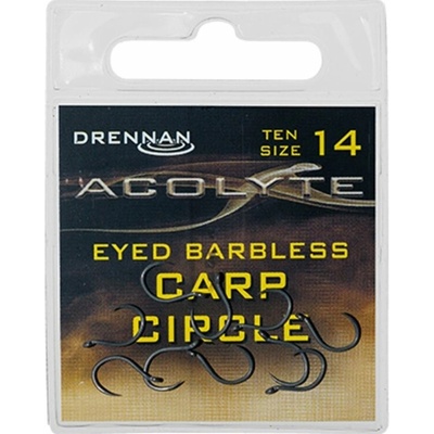 Drennan háčiky Acolyte Carp Circle Barbless vel.14