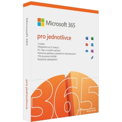 Microsoft 365 (2024) pro jednotlivce P10 Mac/Win, předplatné na 1 rok, CZ, BOX QQ2-01725 – Zboží Živě