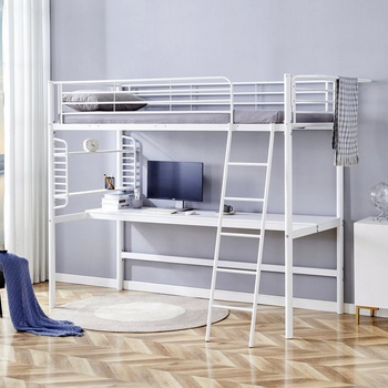 Halmar DOLCE 90 - легло с бюро в бяло (DOLCE 90/hal/bed)