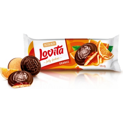Roshen Lovita Čokopiškot pomaranč 135 g
