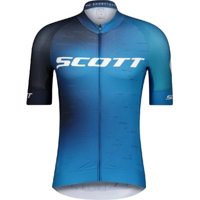 Scott RC Pro s/sl atlantic blue/white krátký rukáv pánský