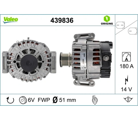 Alternátor VALEO 439836