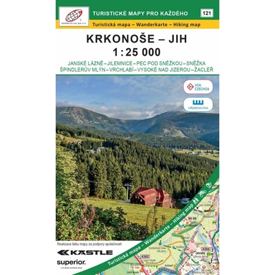 Krkonoše - jih 1:25 000 / 121 Turistické mapy pro každého
