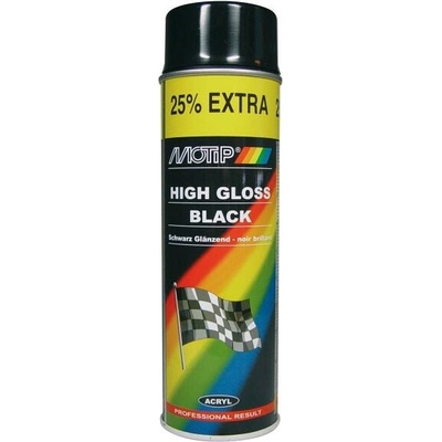 MOTIP Akrylový lak 600ml černý lesk