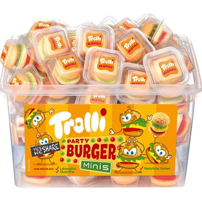 Trolli želé mini burger dóza 600g