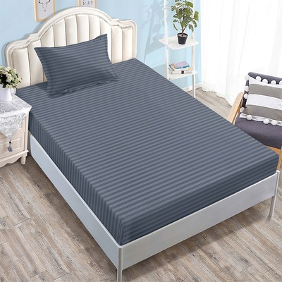 EmonaMall Долен чаршаф с ластик и калъфка (за матрак от 80x200 до 90x200) EmonaMall, 2 части - Модел S17781 (S17781-4444g4)