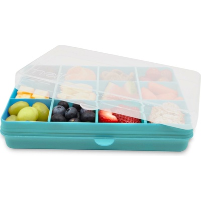 Melii Snackle Box krabička na desiatu modrozelená