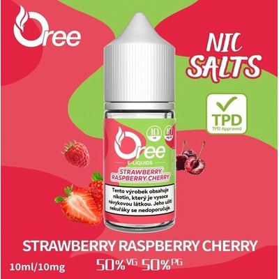Oree SALT Strawberry raspberry cherry 10 ml 10 mg