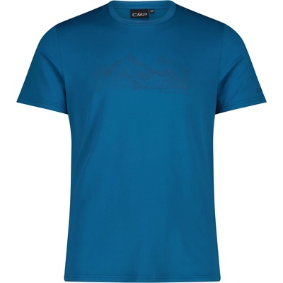CMP Мъжка спортна тениска CMP S/S T-Shirt Sport shirt - Pacific - размер 54 (EU) (216-7666-0615)