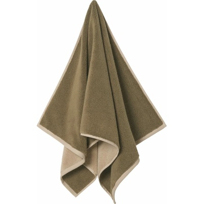 Ferm Living osuška Ekko Olive Cashmere 70 x 140 cm