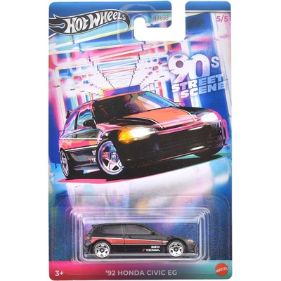 Mattel Количка '92 Honda Civic EG 1: 64 (Hot WHeels Silver Series) (27740)