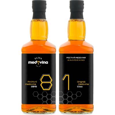 Medovina Elisa dárek k 81. narozeninám 11% 2 x 0,5 l