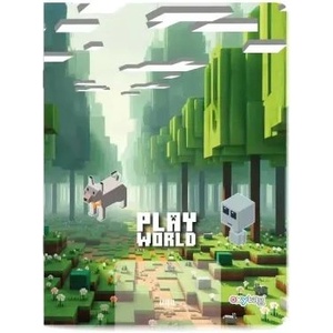 KARTON P+P Playworld Landscape: Тетрадка A4, на редове (6-89526)