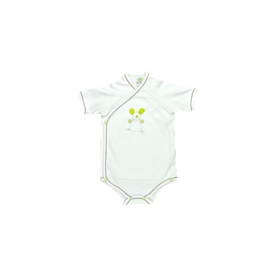 For Babies Боди камизолка с къс ръкав For Babies - Мишле, 0 месеца (00926 x)
