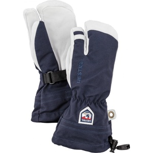 Hestra Детски ръкавици Hestra Kid's Army Leather Heli Ski 3 Finger Gloves - Navy - размер 5 (EU) (202-1166-0213)
