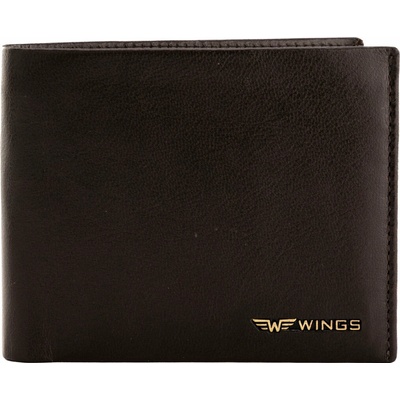 WINGS Pánská peněženka WINGS z přírodní hovězí kůže Brown L