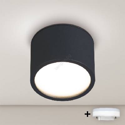 - LED Точково осветително тяло за баня SMOOTH 1xGX53/15W/230V черно IP65 (BG2837)