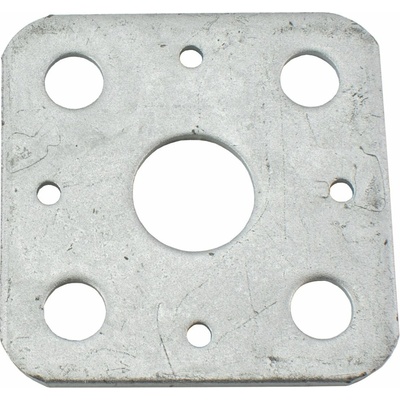 MTR Deska k patce sloupku, bez matice, 80x80mm, 4mm, ZN