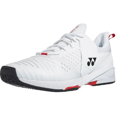 YONEX Мъжки маратонки за тенис Yonex Sonicage 3 Men White/Red (SHTS3MACEX WH/R 40.0)