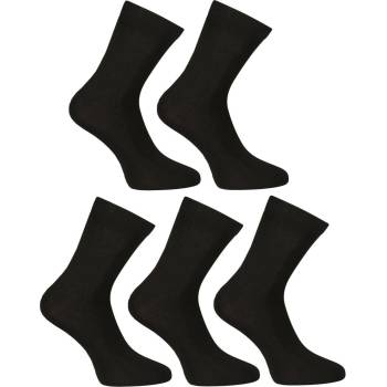 Nedeto Комплект от пет - Nedeto глезенови бамбукови чорапи черни Nedeto | Cheren | МЪЖЕ | 35-38