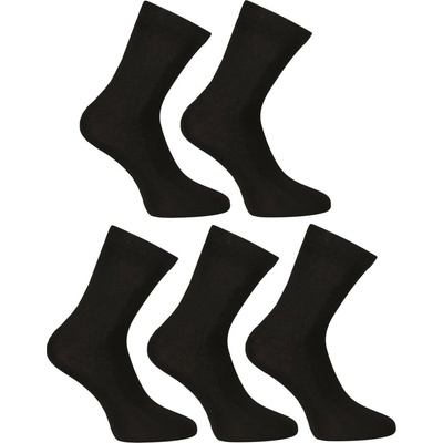 Nedeto Комплект от пет - Nedeto глезенови бамбукови чорапи черни Nedeto | Cheren | МЪЖЕ | 35-38