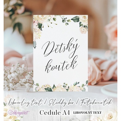 Svatební cedule A4 | Kolekce dle vlastního výběru