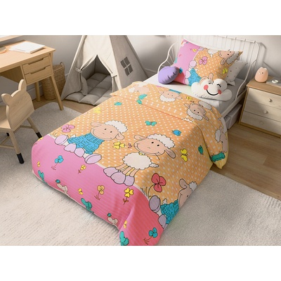 Textilomanie krepové povlečení do postýlky krémové 45 x 65 cm 90 x 135 cm