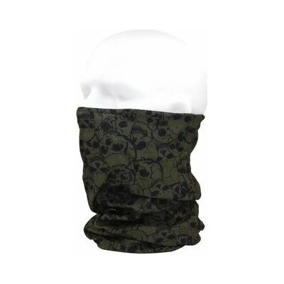 Šatka 101 Inc Tactical Wrap Coolmax Skull olivová
