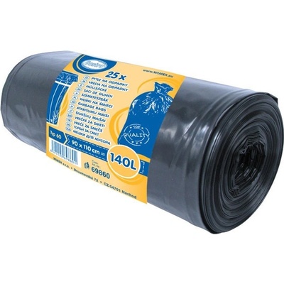 WIMEX Pytel 140L 60µ 25 ks černý