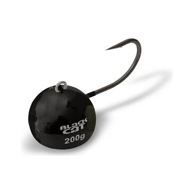 Black Cat Jigová hlava Fire-Ball vel.6 160g Černá
