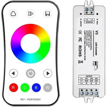 OPTONICA LED ДИМИРАЩ КОНТРОЛЕР + ДИСТАНЦИОННО RGB RF 2.4G 3CH 3x4A V3 (6349)