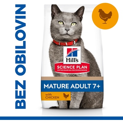 Hill's Science Plan No Grain granule pre staršie mačky s kuracím 1,5 kg