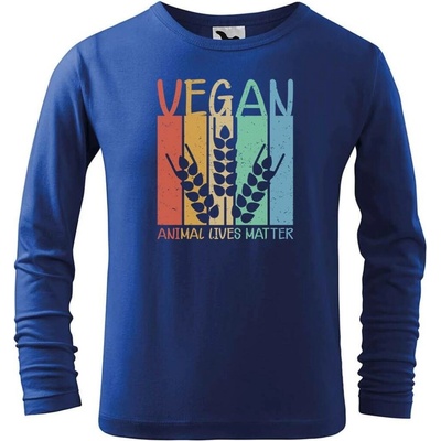 Dobrý triko Dětské bavlněné triko Vegan Královská modrá