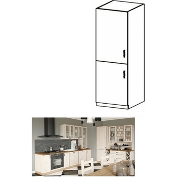 Висок шкаф Royal D60R бяло и северен бор