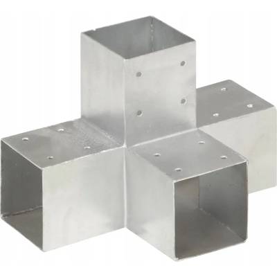 Greatstore Trámová spojka ve tvaru X pozinkovaný kov 91 x 91 mm