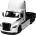 Kinsmart Метален камион Kinsmart - Freightliner eCascadia, 1: 62, бял (53144)