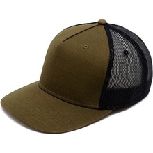 coFEE B2026-29 Čepice Five Panels Snap Army zelená