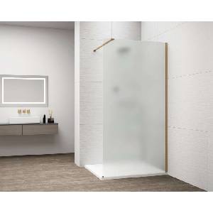 POLYSAN Esca - Душ кабина Walk-In 80x210 см, Antidrop, матирано стъкло/матирано златно ES1180-04 (ES1180-04)