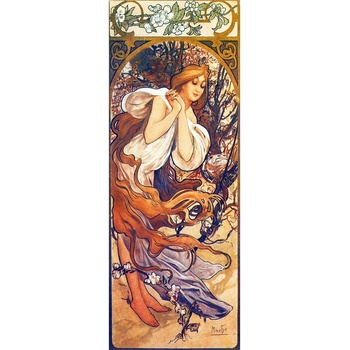 Fedkolor Репродукция на картина 30x80 cm Spring - Fedkolor (Alfons_Mucha_24_80x30)