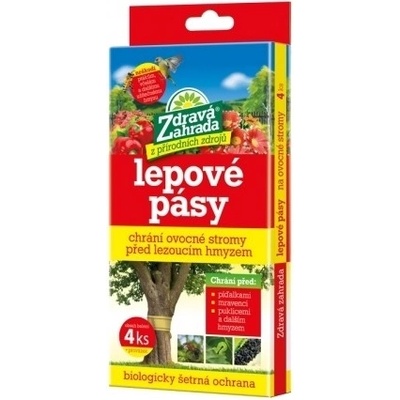 Nohel garden Lepový pás ZDRAVÁ ZAHRADA na píďalky a mšice 15x50cm 4 ks