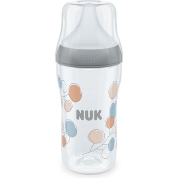 Nuk Шише със силиконов биберон NUK - Perfect Match, 260 ml, размер M, Клонче (10216016)