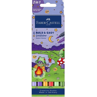 Faber-Castell Маркер Goldfaber Sketch, Bold Easy, 6 броя (1010160475)