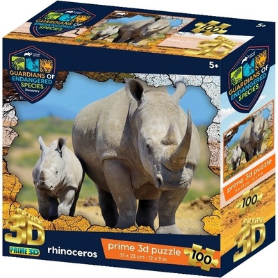 PRIME 3D PUZZLE GES Nosorožec 100 ks