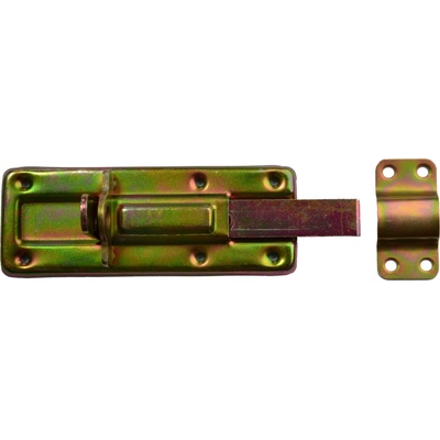 Rígeľ univerzálny L = 120 mm, žltý zinok