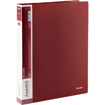Папка 4 ринга Axent A4 3.5 cm Бордо (A4 3)