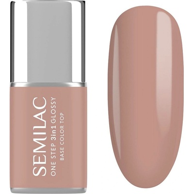 Semilac Uv gel lak na nehty One Step 3in1 Glossy French Beige S210 7 ml
