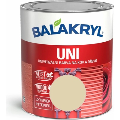 Barvy a laky Hostivař akryl Uni lesk 0615 0,7kg slonová kost