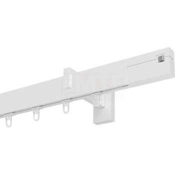 Marcin Dekor Square Line garniža BIELY KRYŠTÁL biela jednoduchá 160 - 600 cm