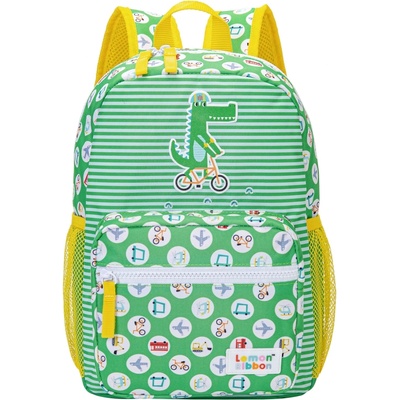 Kstationery Раница за детска градина Kstationery - Lemon Ribbon, Крокодил (KST67378)