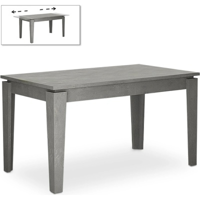 TopMebel Хелмут меламинов разширяващ се маса в ретро сив цвят 160/200x90x76см